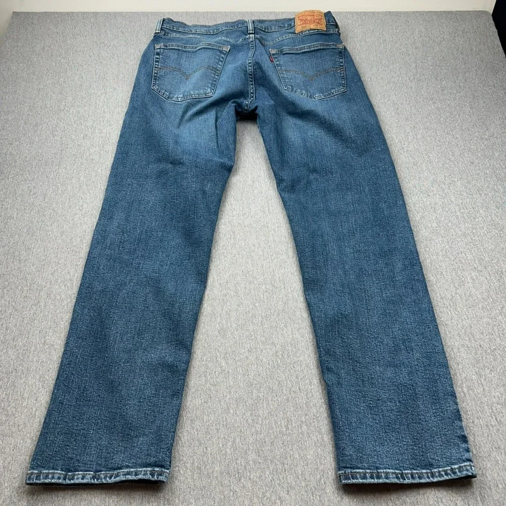 Levi's 505 Straight Leg Jeans Mens 34x31 Blue‎ Denim Pants Classic Red Tab